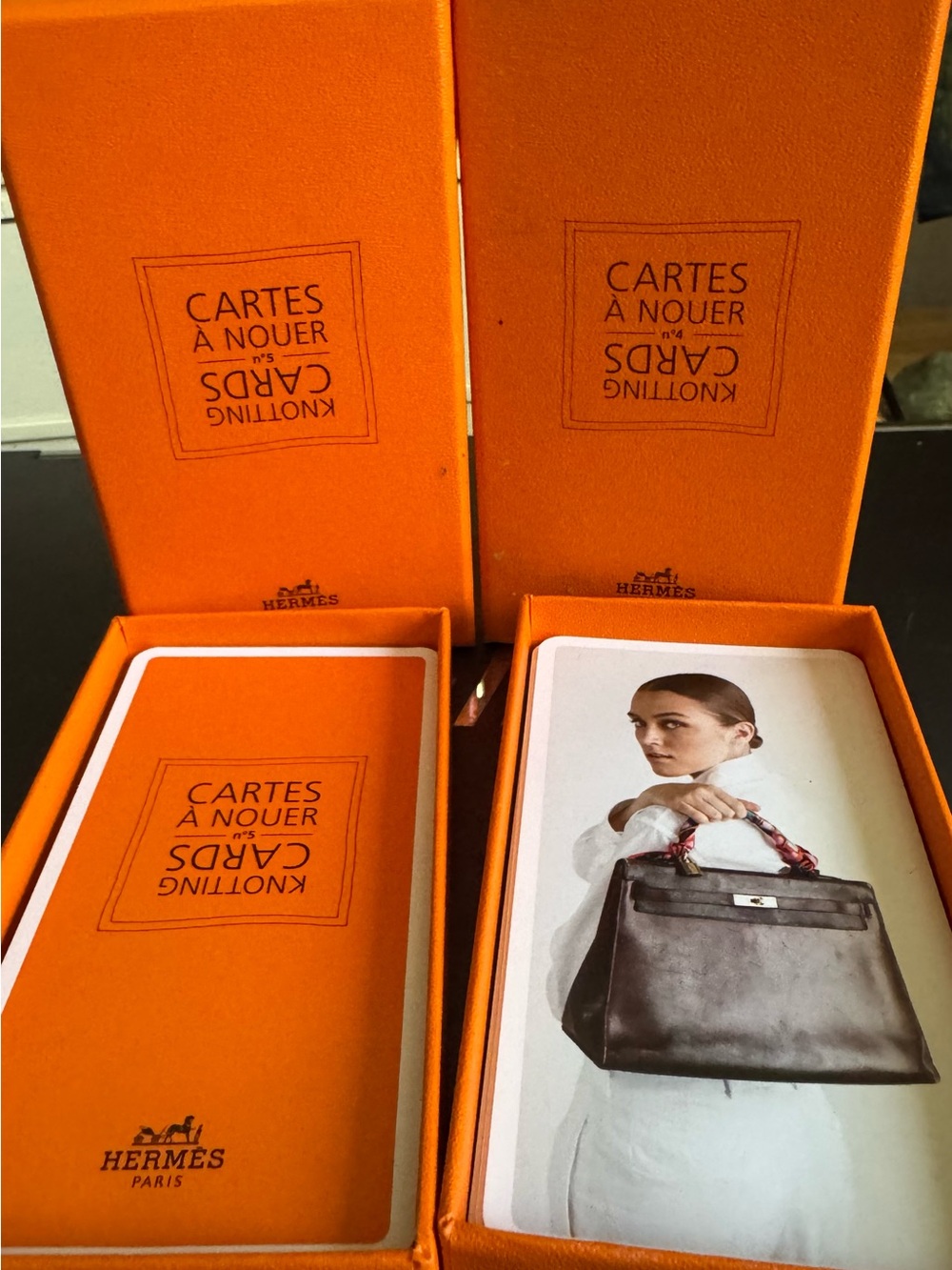 Hermès Paris Knotting Fashion Cards